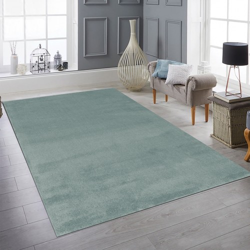 Teppich uni modern frisch - modern,