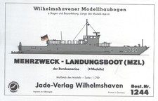 Jade Verlag 1244 - Mehrzweck - Landungsboot der Bundesmarine ,   1:250