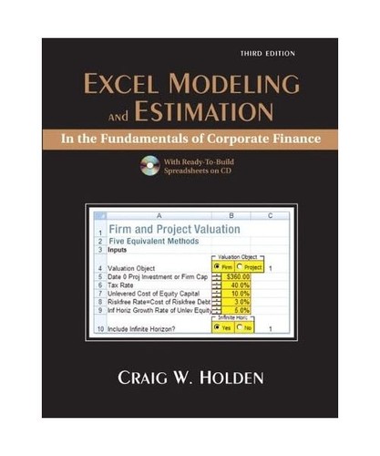 Excel modeling and - excel, estimation