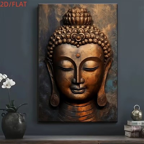 Leinwanddruck buddha yoga - leinwanddruck,