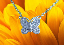 I butterfly I pendant + chain
