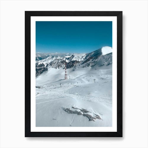 Freeride kunstdruck gerahmt - kunstdruck,