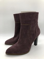 HÖGL Damen Boots Stiefeletten, Leder, lila, EUR 40 UK 6,5 DEFEKT