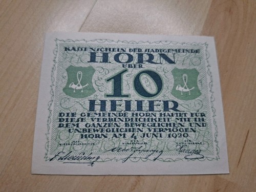 Notgeld horn inflationsgeld - notgeld,