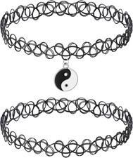 2x Tattoo Kette Choker Damen