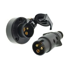 3-polig Steckdose u Stecker Set 6-24 Volt Traktor PKW LKW Wohnmobil DIN 9680