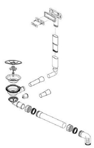 Blanco 234075 ablaufgarnitur - blanco,