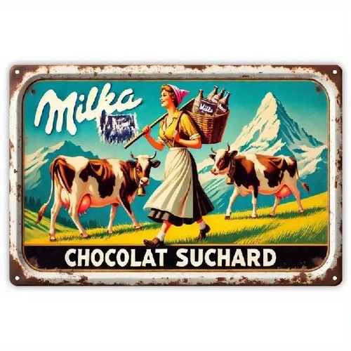 Blechschild milka schokolade - blechschild,