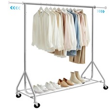 Kleiderständer auf Rollen Schwerlast-Garderobenständer Ausziehbare Kleiderstange