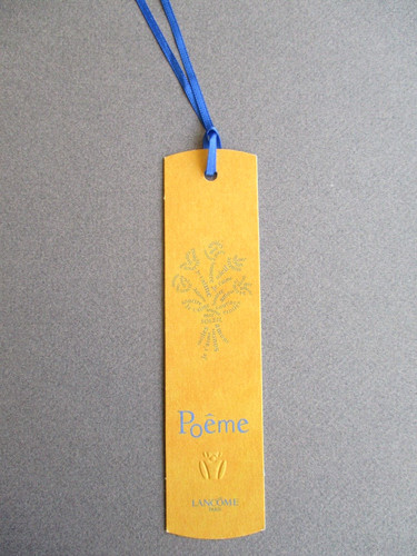 Lesezeichen lancome poeme - lesezeichen,