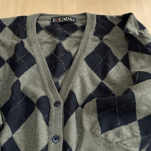 Escada edle strickjacke - escada, rauten