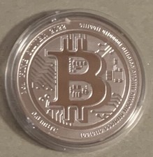 1 OZ 9999 Silber BITCOIN 2$ Niue 2022 Crypto SILBERMÜNZE  BTC Feinsilber
