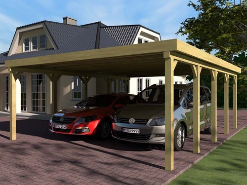 Carport flachdach silverstone - flachdach,