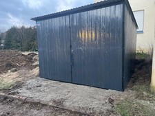 Blechgarage 3x5m B Ware  in Farbe Lieferung&Aufbau Baucontainer Fahradunterstand