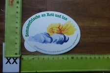 Alter Aufkleber Stadt Hotel ROTT AM INN Rosenheim Pfarrkirchen Bayern