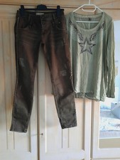 TREDY Shirt Gr. 38, 40  NEU ! ?? grün ~ Salbei  ?Engels - Flügel ? ⭐️  Stern