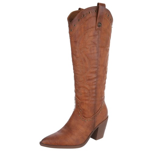 Damen cowboyboots mit nieten - damen,