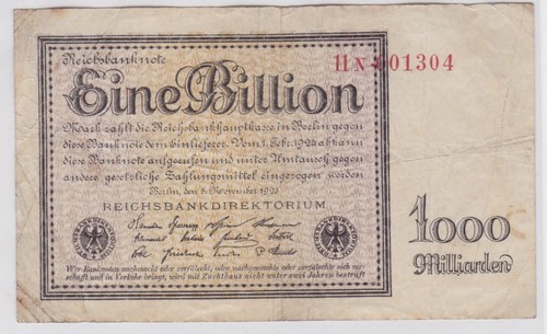Billion mark banknote - 1,