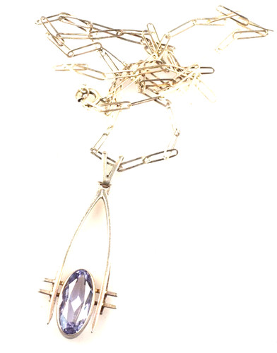 Art deko amethyst kollier - deko,