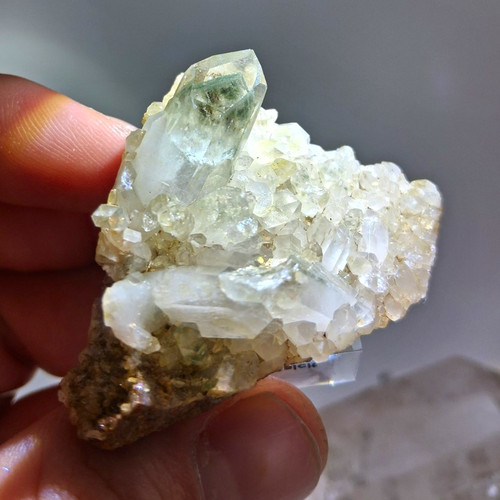 Bergkristall mit chlorit - mit,