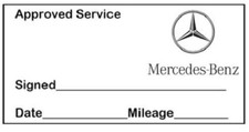 Mercedes Werkstatt Service Wartung Stempel (47 x 18mm)