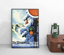 Poster winterreise mit der - poster,
