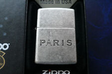 Zippo® PARIS - Antique Silver Plate-Ausführung in OVP - ungezündet, neuw.  TOP!