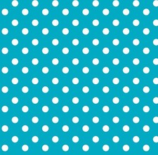 PVC Tischdecke Dottie türkis Punkte weiss Wachstuch • Länge & Breite wählbar • 