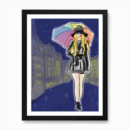 Mädchen mit regenbogen - mädchen,