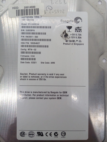 Seagate st3160021a hdd sata - hdd,