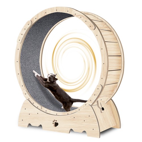 Katzenlaufrad holz indoor - katzenlaufrad,