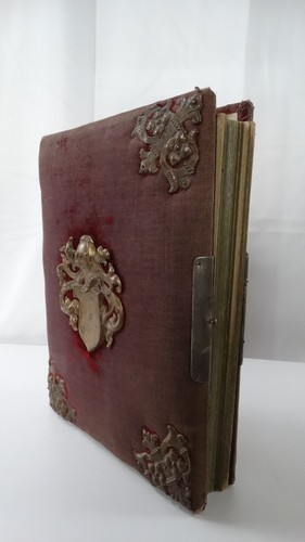 Historisches fotoalbum aus - aus, der