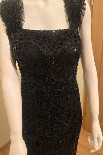Schwarzes langes abendkleid - langes,