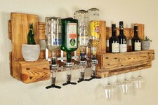 Wandbar aus Paletten-Holz