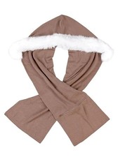 Schalhaube braun Damen Haube