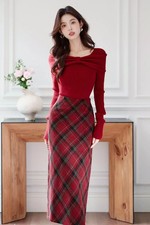 Set Damen Rot Eleganter