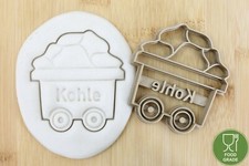 Kohlenwagen cookie cutter Keksstempel/Ausstechform keksausstecher ca.8cm