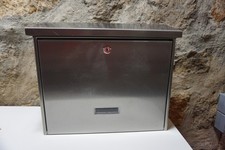 gebrauchter Burg Wächter Edelstahl Briefkasten mit 2 Schlüsseln für die Wand
