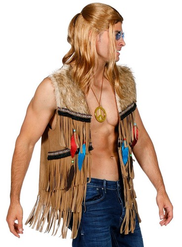 Hippieweste mit fransen - mit,