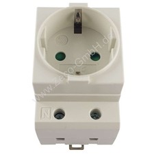 Steckdose Einbausteckdose Hutschiene Verteilerschrank Schaltschrank Zähler