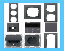 Gira E2 System 55 Abdeckrahmen anthrazit 021123 021223 021323