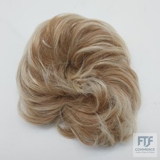 TESS Haarteil Mit Gummiband 55g, Gelockt Haargummi Mit Haaren, Honigblond/Hell-L