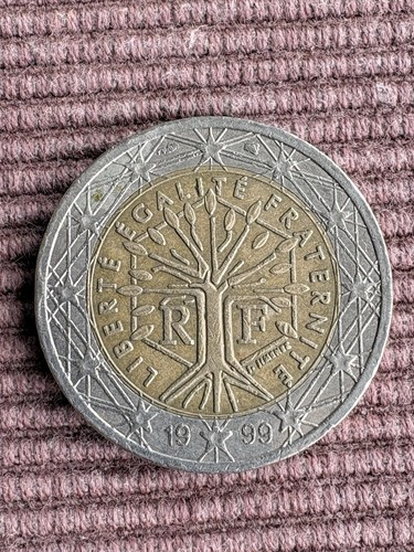 Euro münze 1999 frankreich - 2,