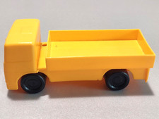 Kleiner Hartplastik LKW von WADER Toys Radevormwald in gelb aus den 90er Jahren