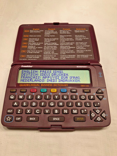 Franklin bookman quadrilingual - bookman,