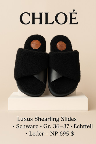 Chloé luxus shearling slides - shearling,