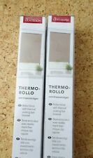 Thermo Rollo Klemmfix NEU! taupe Verdunkelung jalousie 60x150 Doppelpack