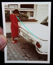 Unfall Wagen , BMW 2002 ? ,altes Farbfoto