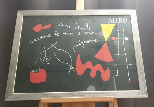 Jean miro ein stern streichelt - stern,