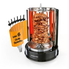 GOURMETmaxx Dönergrill Elektro Hähnchen Dreh Grill Gyros Kebap Spieß Vertikal